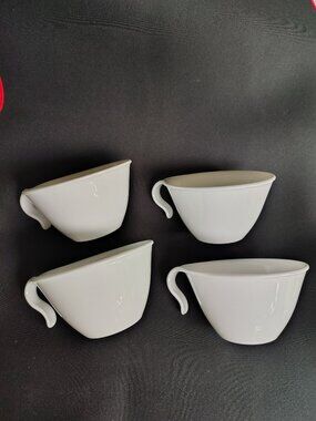 Corelle Winter Frost White Cup With Curved Handles, Set Of 4